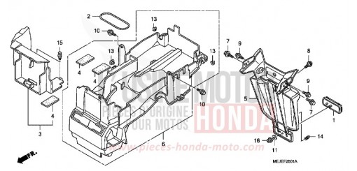 KOTFLUEGEL, HINTEN (CB1300A/SA) CB1300SA7 de 2007